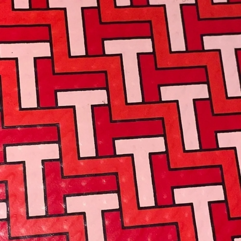 Tory Burch Classic T Zig Zag Chevron Preppy Herringbone Thong Flip Flop Sandals